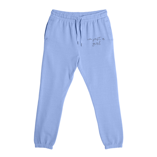 Mean Girl Pod - I'm Just a Girl Embroidered Sweatpants